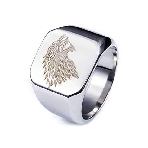 Bague Loup Game of Thrones (Acier)